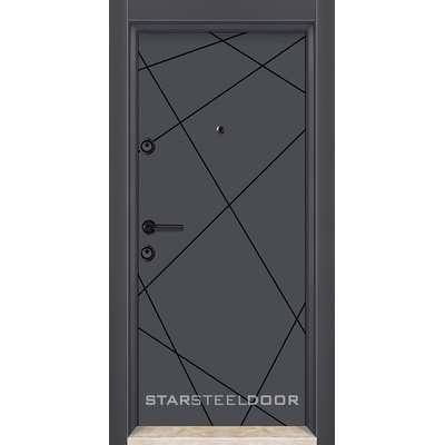 Starsteeldoor Блиндирана врата Parkdor M-01 Антрацит (цена без монтаж)