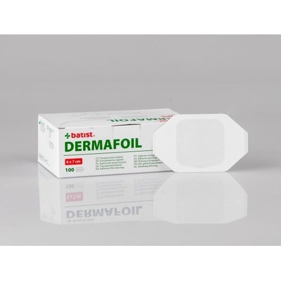 Dermafoil Náplast 6 x 7 cm transparentní 100 ks