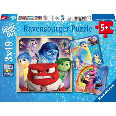 RAVENSBURGER V hlave 2 Emócie 3x49 dielov