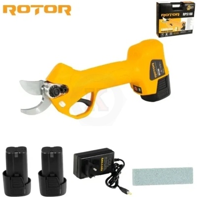ROTOR Ножица лозарска акумулаторна ROTOR RPS168, 16V 1.5Ah с 2 батерии и зарядно (14360)
