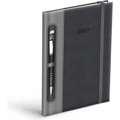 MFP T805 A5 Týdenní 2027 tmavě šedý-šedý