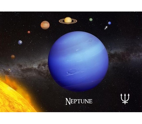 3D pohlednice Neptune