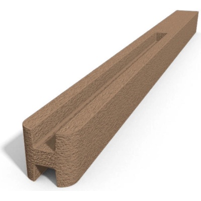 Betonový sloupek hladký průběžný hnědý Výška v mm:: 1750 mm