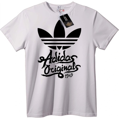 NOONEBRAND Adidas Originals 1949 Черна Тениска - L, White