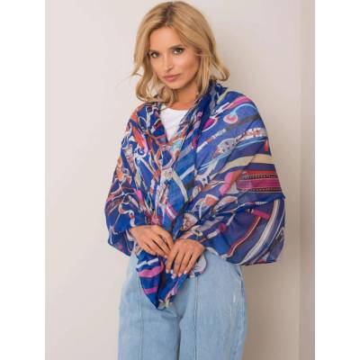 Basic dámský tmavě modrý barevný šátek at-ch-rs120980-blue