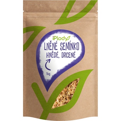 iPlody Len hnědý drcený 1 kg