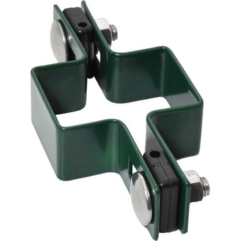 EKOfence Objímka priebežná na plotový stĺpik ZnPVC 60x40mm zelená 4597