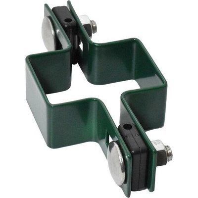 EKOfence Objímka priebežná na plotový stĺpik ZnPVC 60x40mm zelená 4597