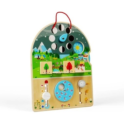 Bigjigs Toys motorická doska Počasie