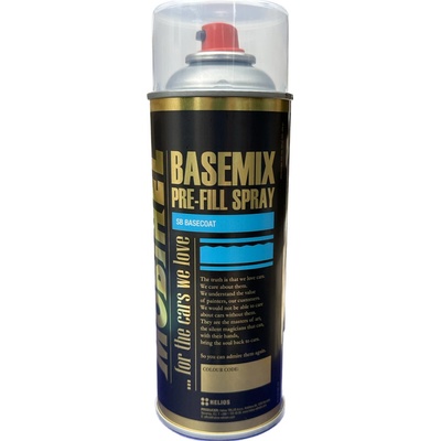 Helios Mobihel miešané spreje vrchný bezfarebný lak na metalízu 375 ml