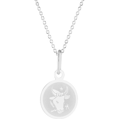 Gemmax Řetízek se znamením Býk z bílého zlata GUSWN-38791-25841