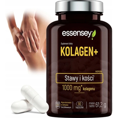 Essensey Kolagén + hydrolyzát kolagénu, vitamín C kĺby a kosti 90 kapsúl