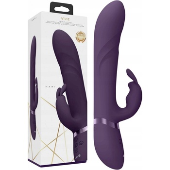 Vive Nari Vibrating & Rotating Beads G-Spot Rabbit Purple
