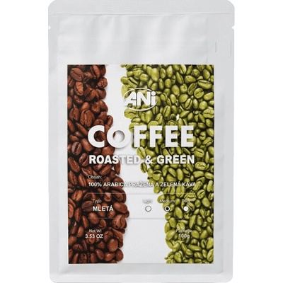 ANi Zelená a pražená káva Arabica 100 g