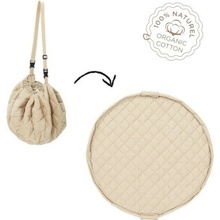 Play&Go Hracia deka a Vak na hračky Organic Stripes Brown