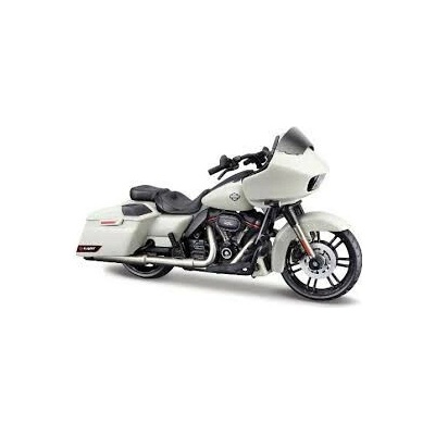 Maisto 20110 Motocykl 2018 CVO Road Glide šedo-bílá