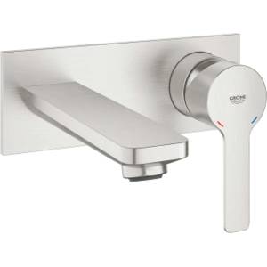 GROHE Lineare - Смесител за вградена мивка, монтаж на 2 отвора, суперстомана 19409DC1 (19409DC1)