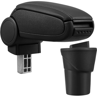 Pro. tec Подлакътник за Nissan MICRA K13, черен, еко кожа