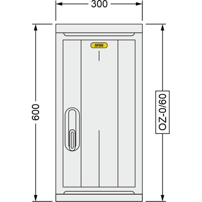 SFOS 300x600x245mm OZ-0/60