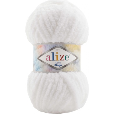 Alize Softy mega 55 bílá
