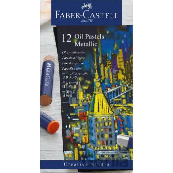 Faber-Castell Olejové pastely Metallic 12 farieb 127014