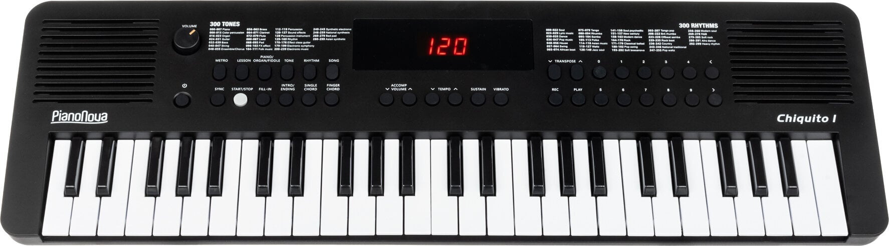Pianonova Chiquito 1 Детски синтезатор Black (CHQT1)