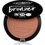 puroBIO Cosmetics Resplendent бронзант с матиращ ефект цвят 03 Beige Brown 9 гр
