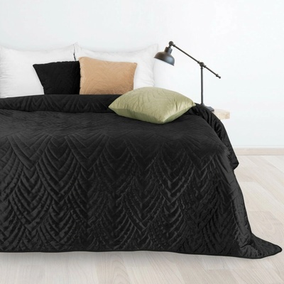 Mondo Italia Sametový přehoz na postel Luiz6 černý new Černá 200x220 cm