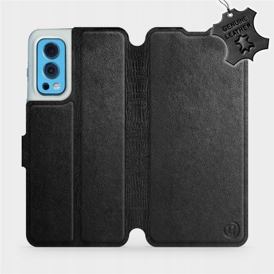 Mobiwear Kožené flip OnePlus Nord 2 5G – Čierne – L_BLS