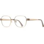 Techsuit Очила за компютър Techsuit Anti-Blue Light Glasses Reflex PC (3172) - дамски, правоъгълни - Кафяв / Златист