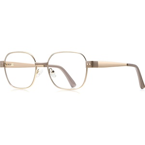 Techsuit Очила за компютър Techsuit Anti-Blue Light Glasses Reflex PC (3172) - дамски, правоъгълни - Кафяв / Златист
