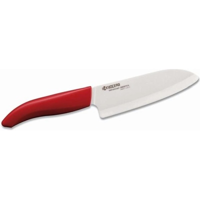 Keramický nôž KYOCERA s bílou čepelí/ 14 cm dlouhá čepel/ plastová rukojeť FK-140WH-RD