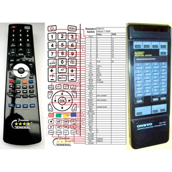 GENERAL ONKYO RC-113T - съвместимо дистанционно управление на марката General (RC-113T)