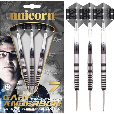 Unicorn UD Level 7 Gary Anderson Steel Tip Darts Set Adults -