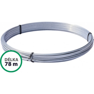 Napínací drát pozinkovaný (Zn) průměr 3,0 mm, délka 78 m