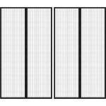 vidaXL Магнитни завеси против насекоми за врата 2 бр черни 200x80 см (314685)