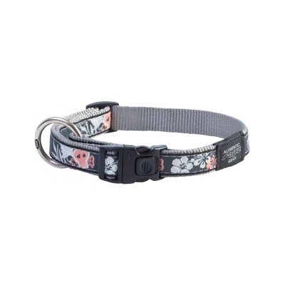 Rogz Fancy Dress Collar XLarge - Нашийник за кучета, на цветя 25мм/-43-70 см. черен