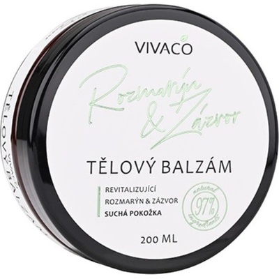Vivaco Tělový balzám Rozmarýn a Zázvor 200 ml