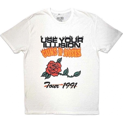 Guns N' Roses Use Your Illusion Tour 1991 White L Риза (GNRTS146MW03)