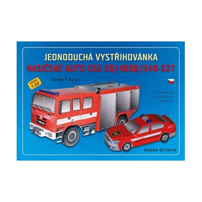Hasičské auto CAS 20/4000/240-S2T - Jednoduchá vystrihovačka