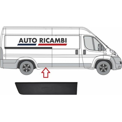Ochranná lišta Fiat Ducato od 2006 pravá, před zadní kolo, 80cm 735422845