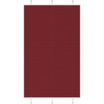 vidaXL Плисирана щора, бордо червена, 115x200 см, ширина на плата 114, 4 см, полиестер (4015265)