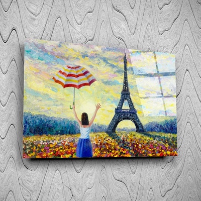 Art gift Стъклено АРТ пано - Пролет в Париж