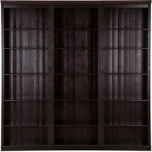 Hnedá knižnica z borovicového dreva 222x223 cm Anita – Støraa
