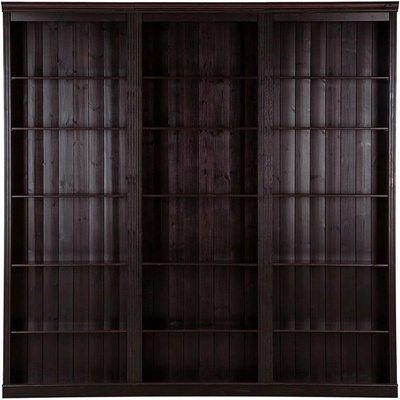 Hnedá knižnica z borovicového dreva 222x223 cm Anita – Støraa