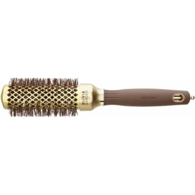 Olivia Garden kefa na vlasy Expert Blowout Shine Wavy Bristles Gold&Brown 45 mm