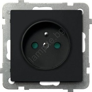 Ospel - Битов контакт без рамка 230V SONATA черен (OE0038)