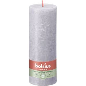 Bolsius Bolsius Polska Sprzedaż sp. z o. o. Цилиндър Bolsius Rustic Shine 68×190 мм - Матирана лавандула (лилаво)