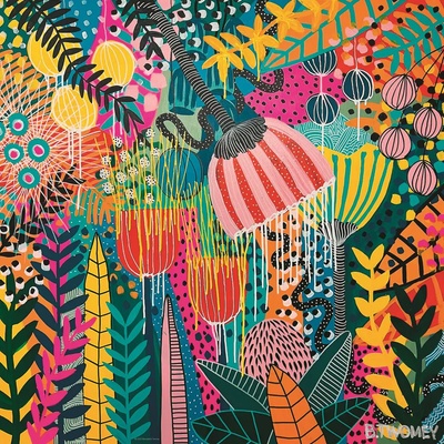 Heye - Puzzle Flowery: Beatiful Futures - 1 000 piese