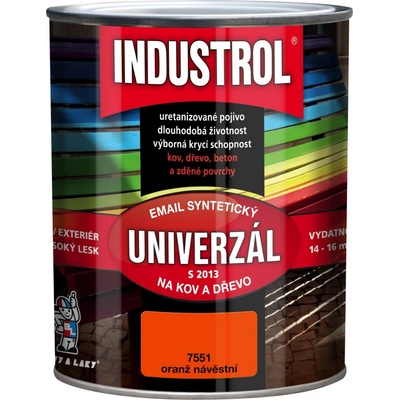 Industrol S2013 Vrchná syntetická farba 0,75l 7551 oranžová návestná